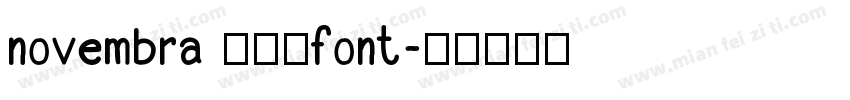 novembra 色日服font字体转换